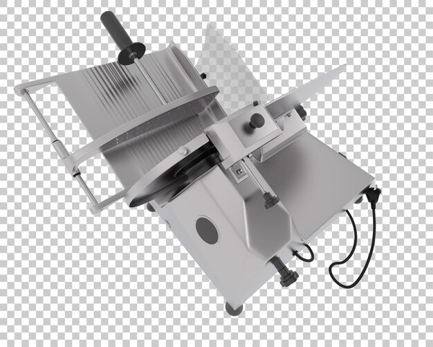 PSD meat slicer isolated on transparent background 3d rendering illustration