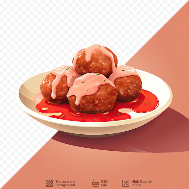 PSD meatball in sauce