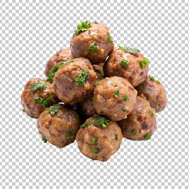 PSD meatballs transparent background