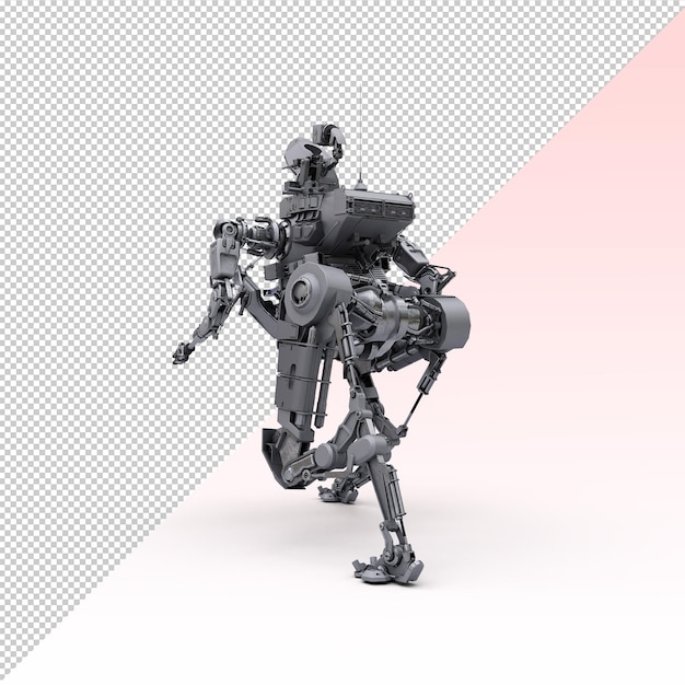 Mech Paratrooper-robot met operator