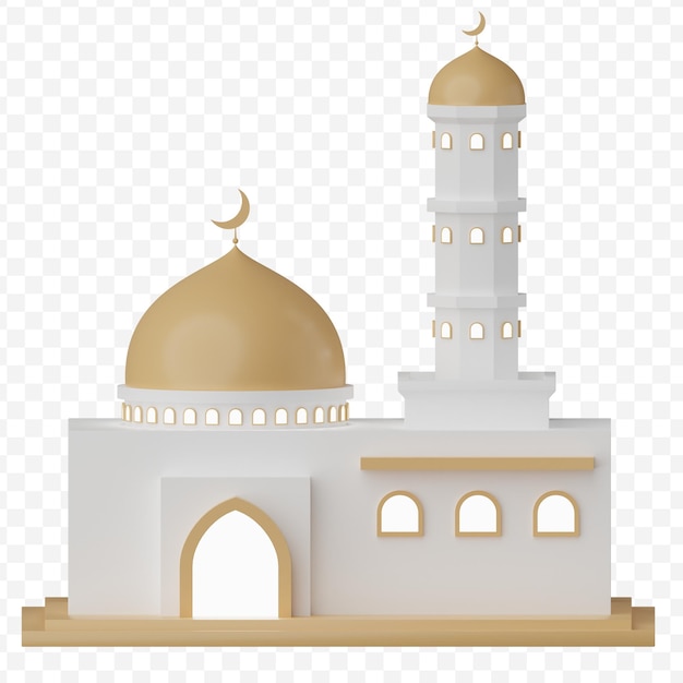 PSD meczet masjid ilustracja 3d