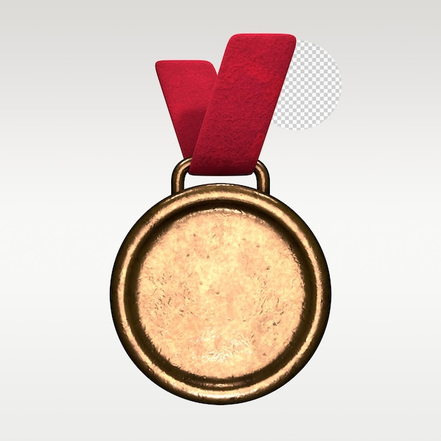 Medal Rankingowy Poziomu Renderowania 3d