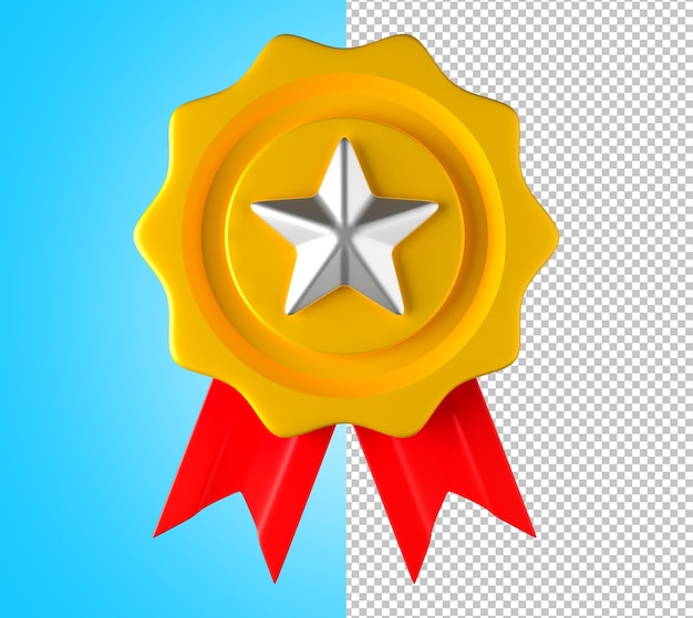 PSD Медаль star awards 3d