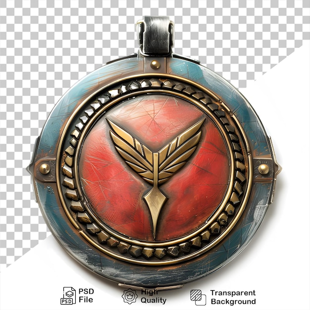 PSD a medal with a gold on transparent background