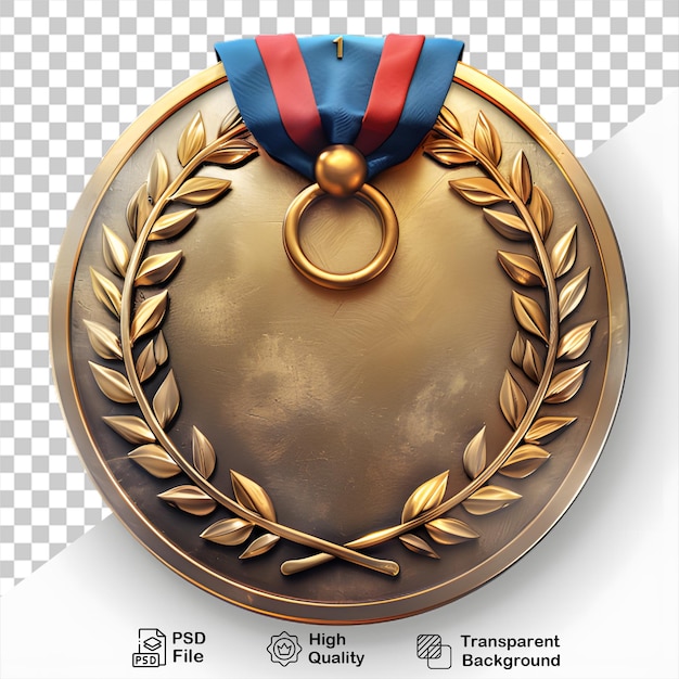 PSD medal ze złotem na przezroczystym tle