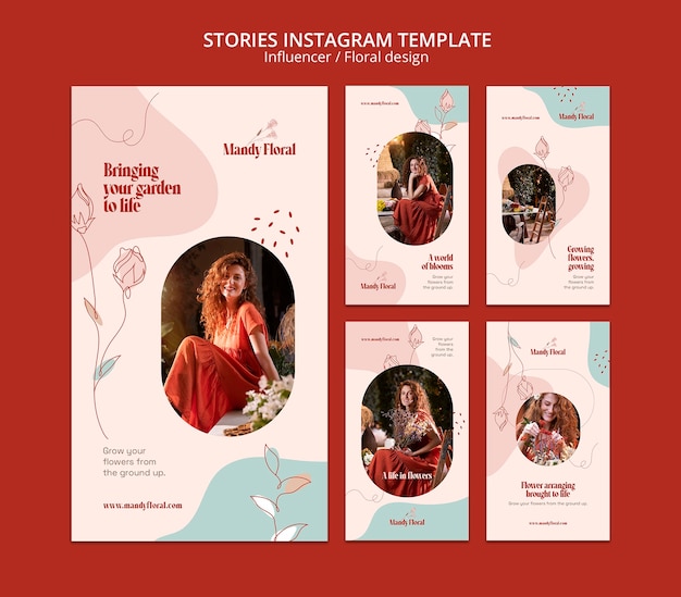 PSD media influencer and personality instagram stories collection