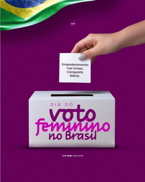 Media Społecznościowe Dia Do Voto Feminino No Brasil