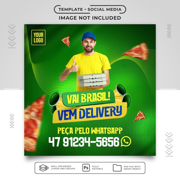 Media Społecznościowe Karmią światową Promocję Dostawy Pizzy W Brazylii