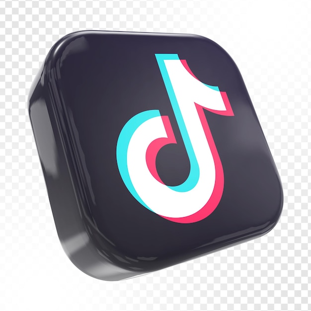 Media Społecznościowe Tiktok 3d W Nowym Stylu