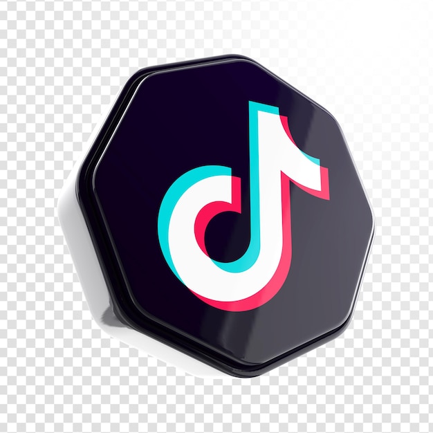 PSD media społecznościowe tiktok renderowanie 3d