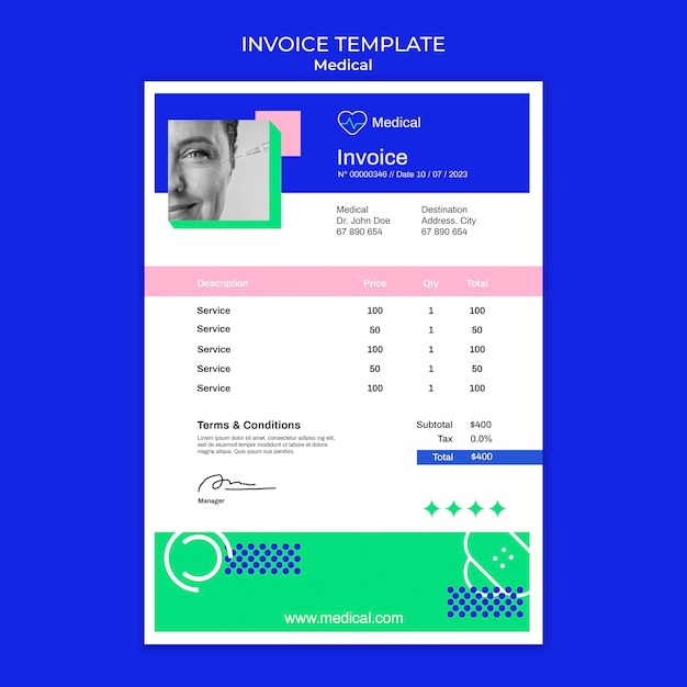 Medical aid invoice template