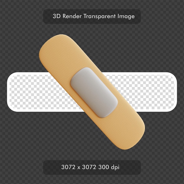 医療包帯パッチ 3 D レンダリング