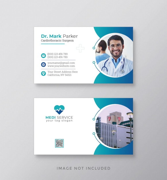 Medical business card template