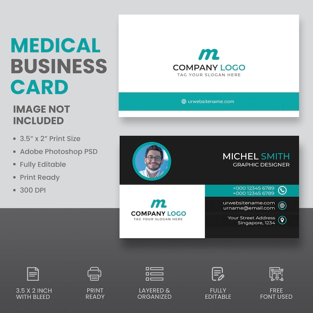 PSD medical business card