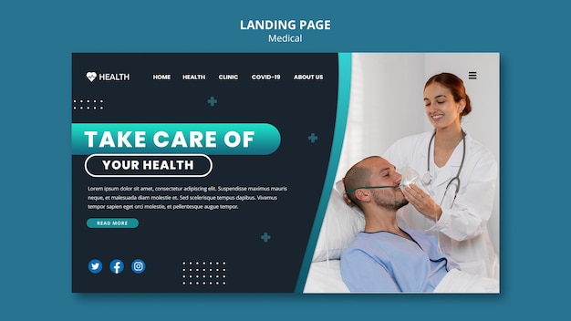 Medical care landing page