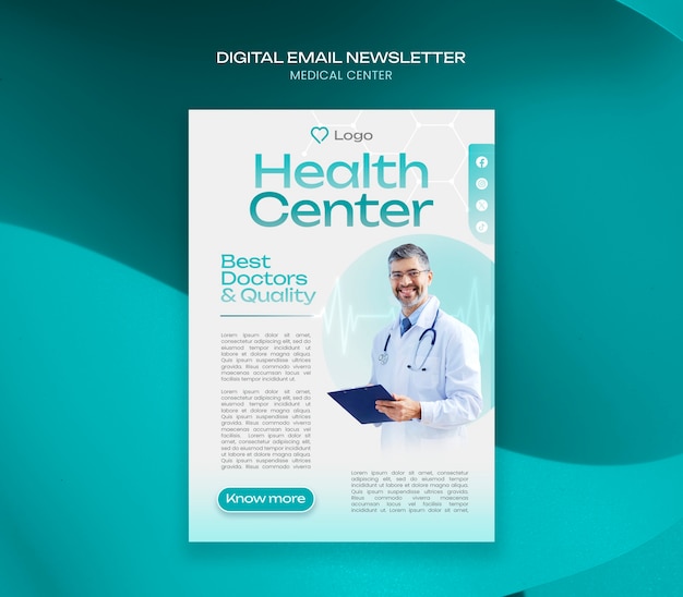 Medical center  template design