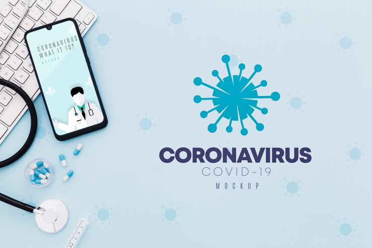 PSD medical desk coronavirus concept