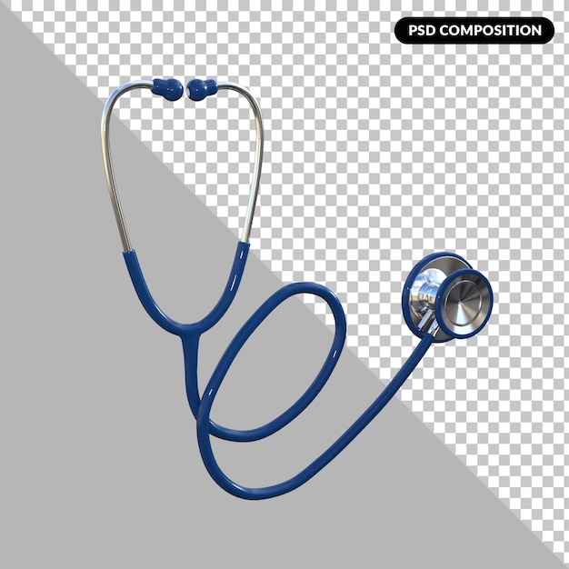 Dispositivo medico isolato premium psd rendering 3d