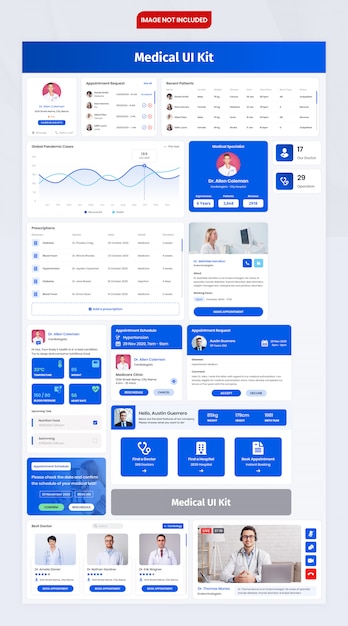 Медицинский комплект компонентов ui