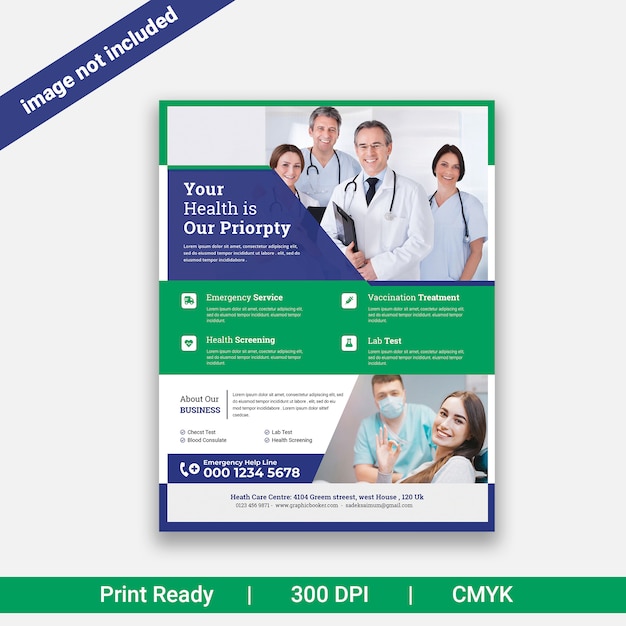 PSD medical  flyer template