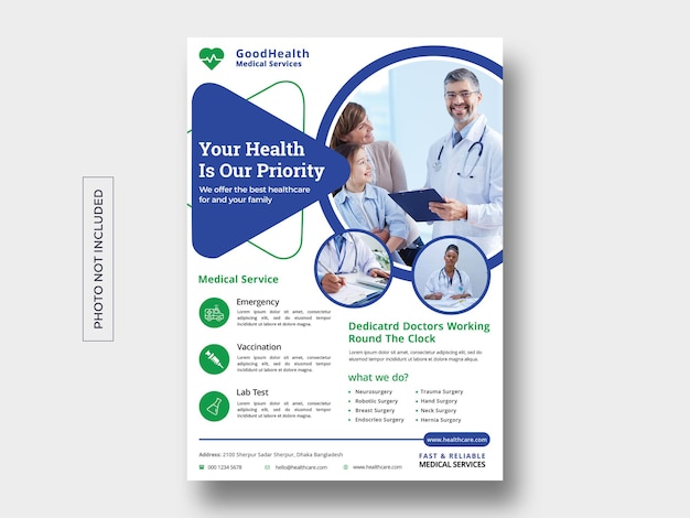 PSD medical flyer templates