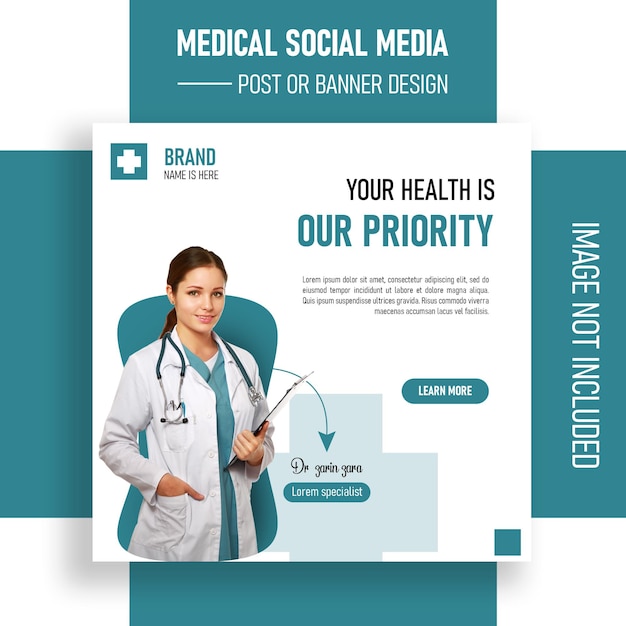 PSD medical health social media design