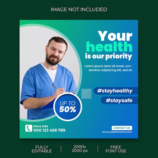 의료 건강 소셜 미디어 게시물
