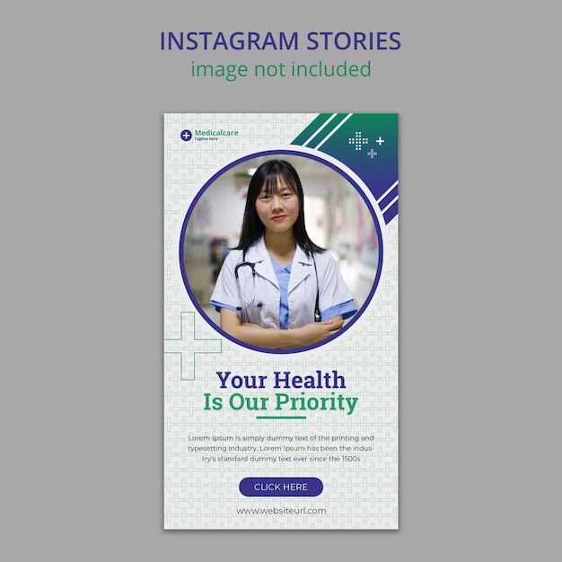 Medical and healthcare instagram stories