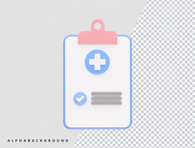 Medical icon 3d rendering illustration vector transparent