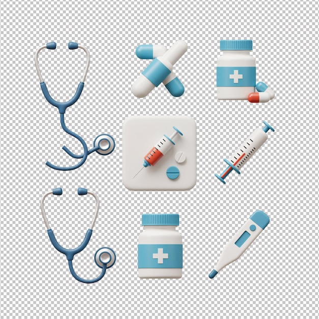 medical icons set