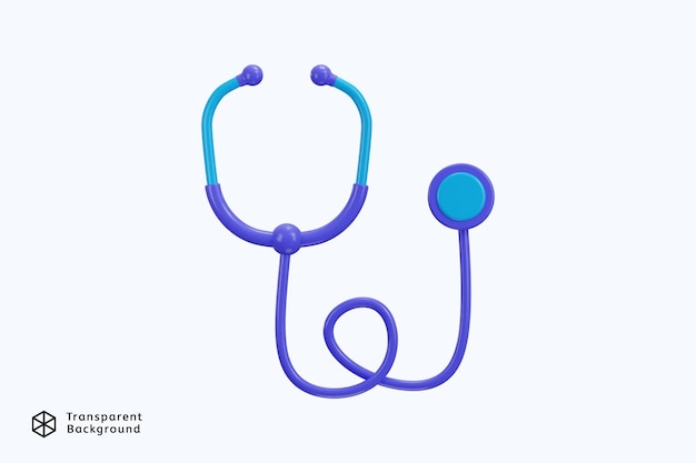 medical instrumentstethoscope icon 3d render