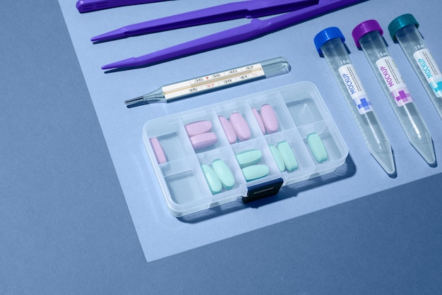 PSD medical material mockup design