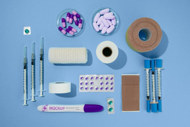 medical material mockup design