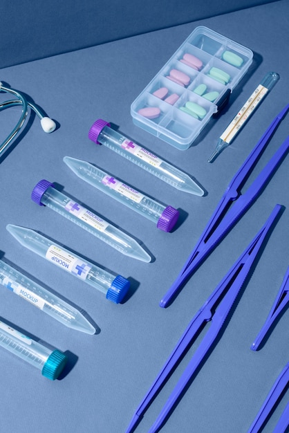 PSD medical material mockup design