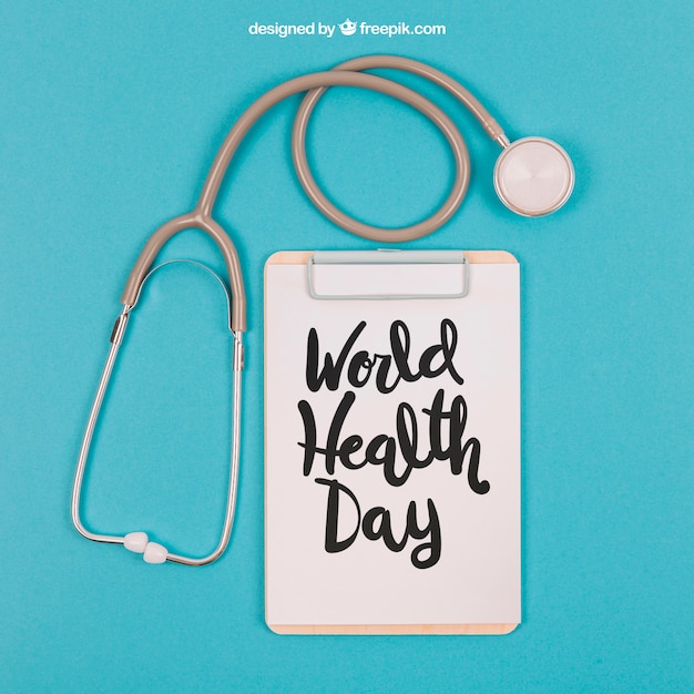 medical mockup with clipboard