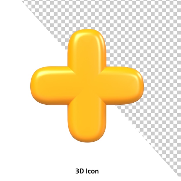 Medical plus care logo 3d hospital icon