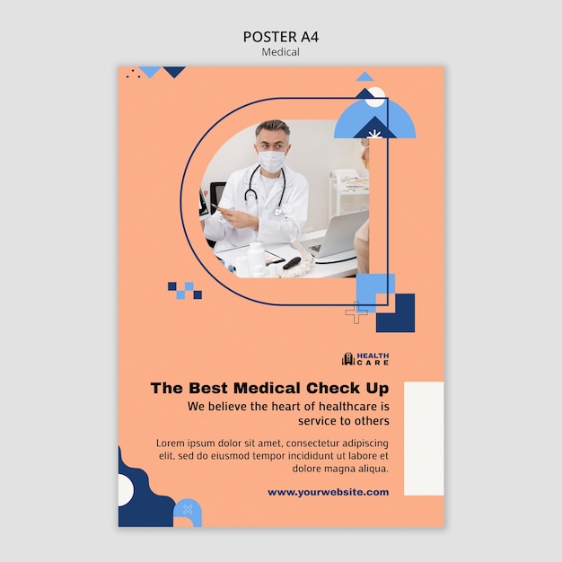 PSD medical poster template