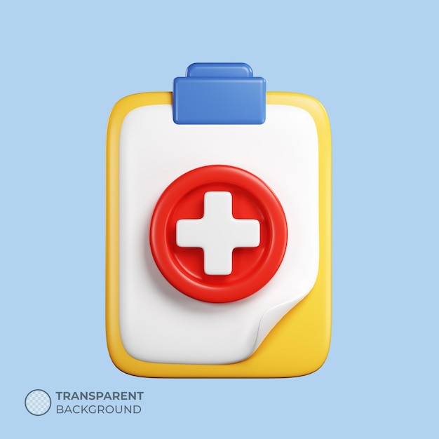 medical report 3d illustration