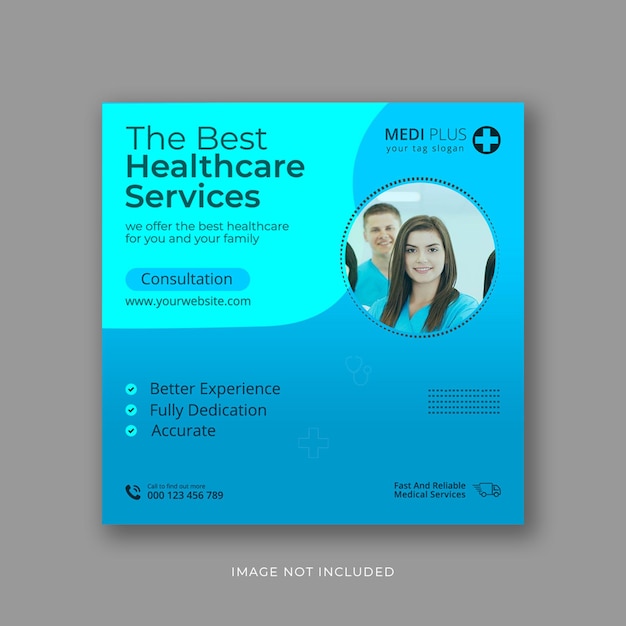 medical social media post design