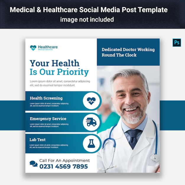 Medical Social Media Post Template