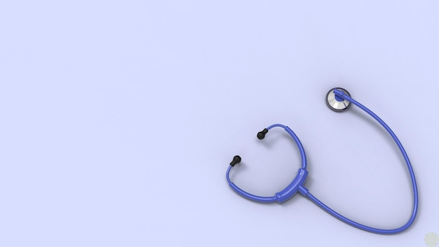 PSD medical stethoscope 3d render illustration for doctor healthcare concept