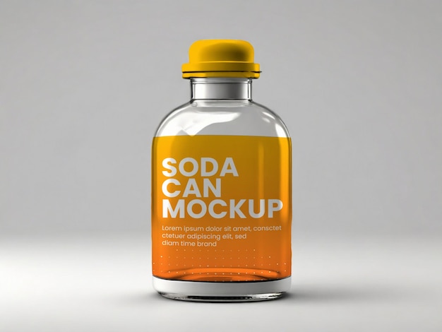 medical supplement bottle packaging mockup