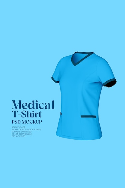 PSD medical tshirt mockup