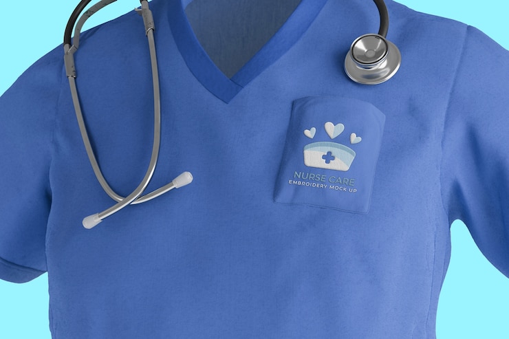 PSD medical uniform  mockup design