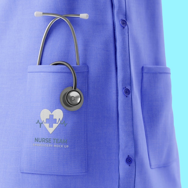 PSD medical uniform  mockup design