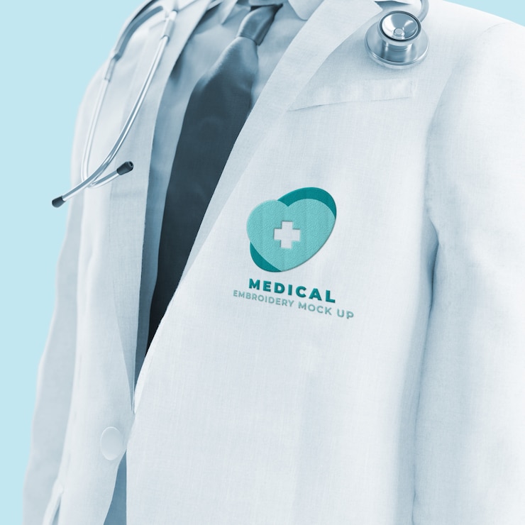 PSD medical uniform  mockup design