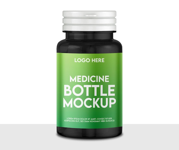 PSD medicijnfles mockup psd-sjabloon