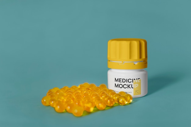 PSD medicinal plastic container for pills