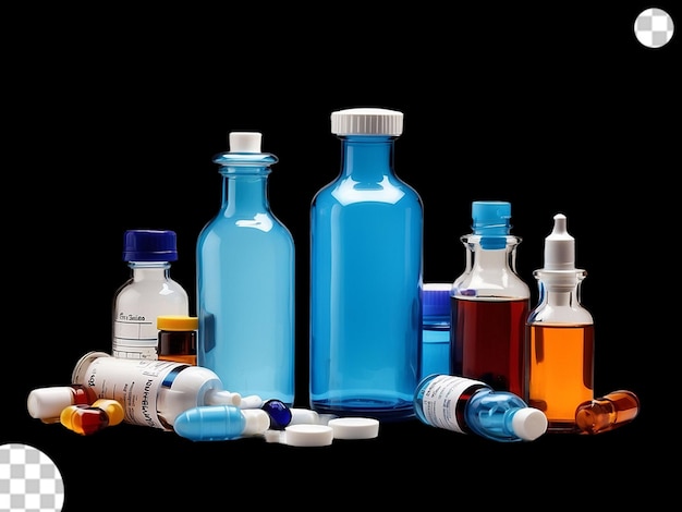 PSD 薬剤とワクチンのボトル png 透明