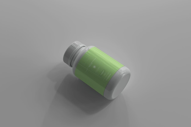 Medicine bottle mockup